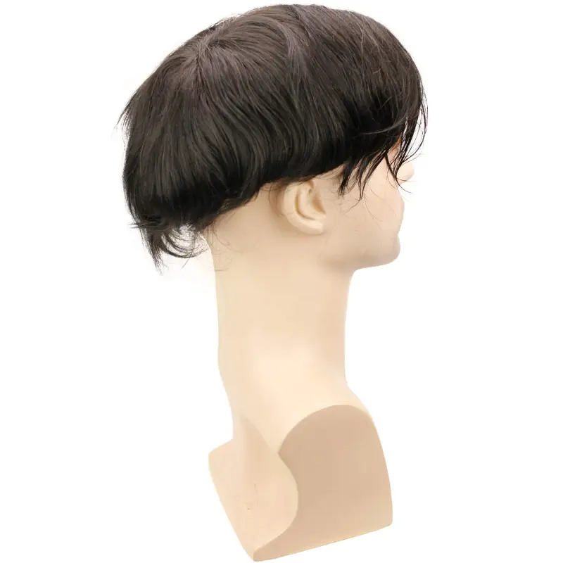 Best Hair Replacement 100%Human Hair with French Lace  8”X10" Hairpiece For Men#21 Ash Blonde Color