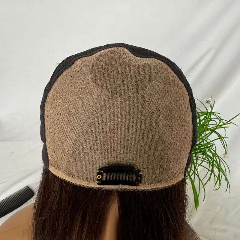 12A 5x5 D Style Silk Skin Base Wig for Women Wigs 100% Top Human Hair Wigs Glueless Dark Brown Wigs Clip In 33CM-50 CM