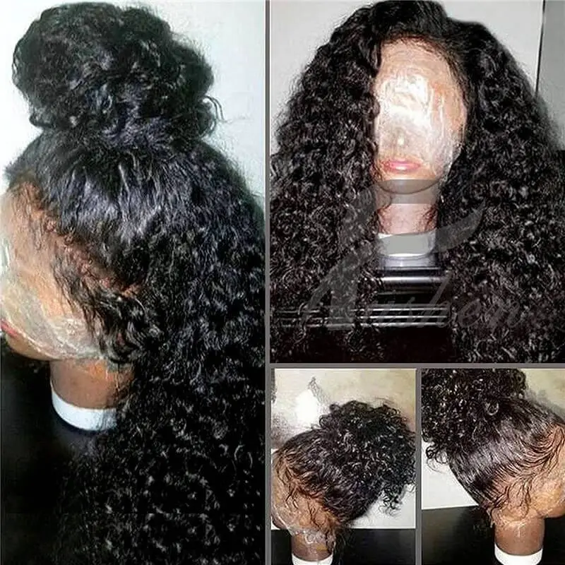 Human Hair Curly Wigs Lace Front Wig for Black Women 150% Density Full Lace Front Wigs with Baby Hair Pre Plucked Natural Hairline