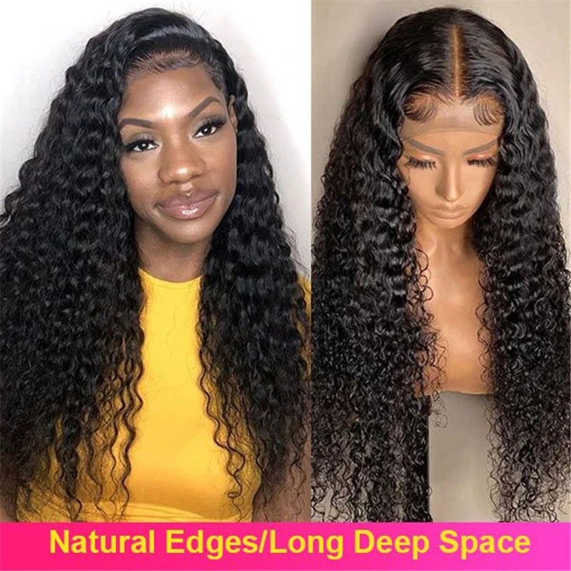 180% Density Transparent Lace Wigs Deep Wave 13X4 Lace Front Wigs Best Glueless Lace Wigs For Women