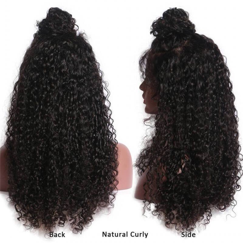 Lace Front Human Hair Wigs For Black Women Pre Plucked Brazilian Remy Hair Front Lace Wig Curly Wigs With Baby Hair