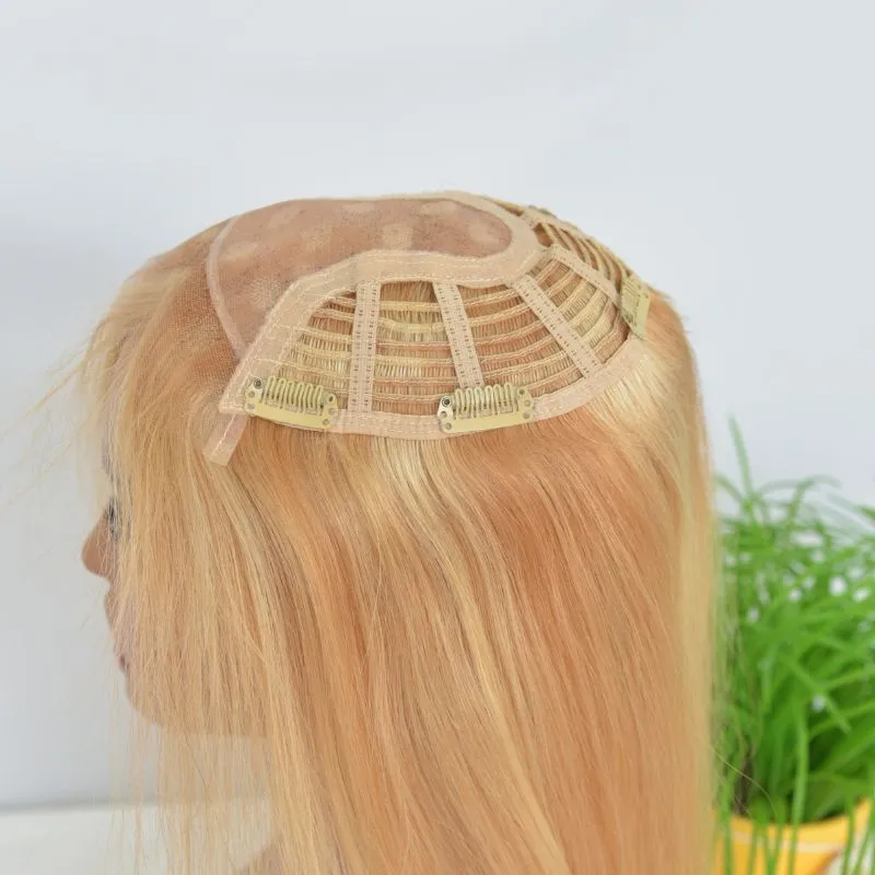 Hair Toppers for Women 15x17 cm Swiss Base Real Human Hair Toppers for Women with Thinning Hair Pieces for Women Human Hair Toppers with No Bangs Top Hair Extensions Hair Toppers for Women