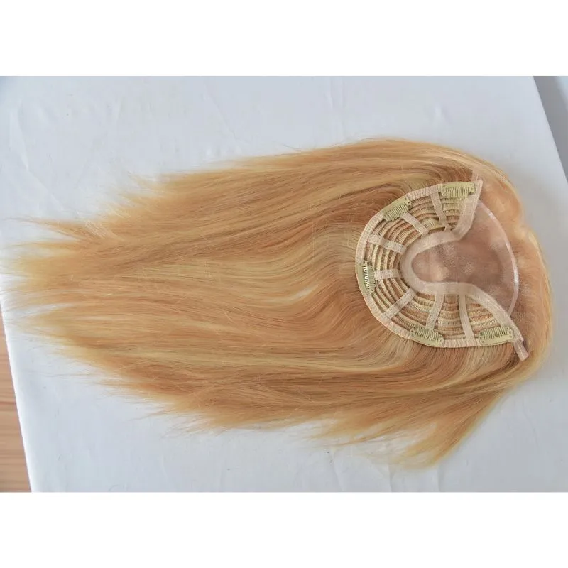 Hair Toppers for Women 15x17 cm Swiss Base Real Human Hair Toppers for Women with Thinning Hair Pieces for Women Human Hair Toppers with No Bangs Top Hair Extensions Hair Toppers for Women