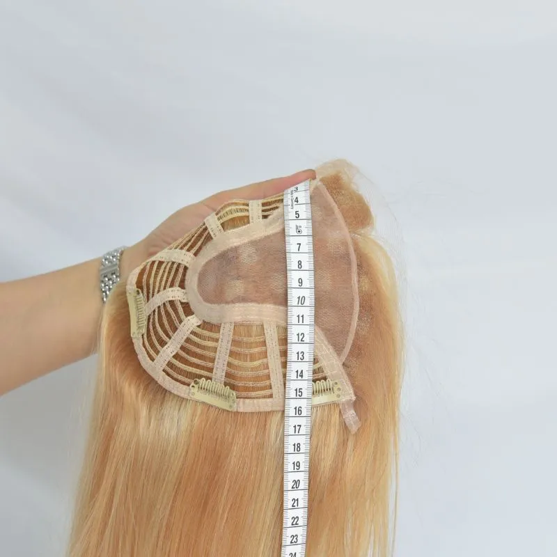 Hair Toppers for Women 15x17 cm Swiss Base Real Human Hair Toppers for Women with Thinning Hair Pieces for Women Human Hair Toppers with No Bangs Top Hair Extensions Hair Toppers for Women