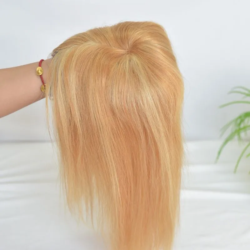 Hair Toppers for Women 15x17 cm Swiss Base Real Human Hair Toppers for Women with Thinning Hair Pieces for Women Human Hair Toppers with No Bangs Top Hair Extensions Hair Toppers for Women