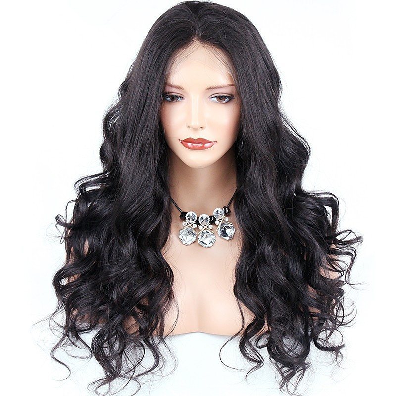 Brazilian Virgin Hair Full Lace Wigs Body Wave Pre Plucked High Quality Wigs For Black Women