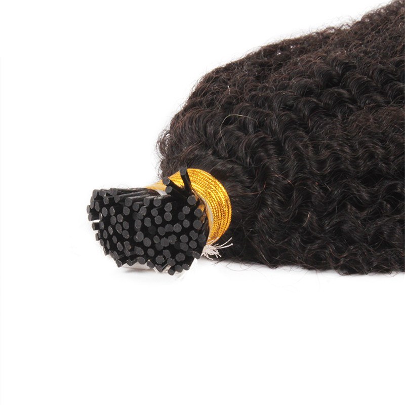 1G/ Strand 100% Human Afro Curly Keratin I Tip 4C Hair Extension