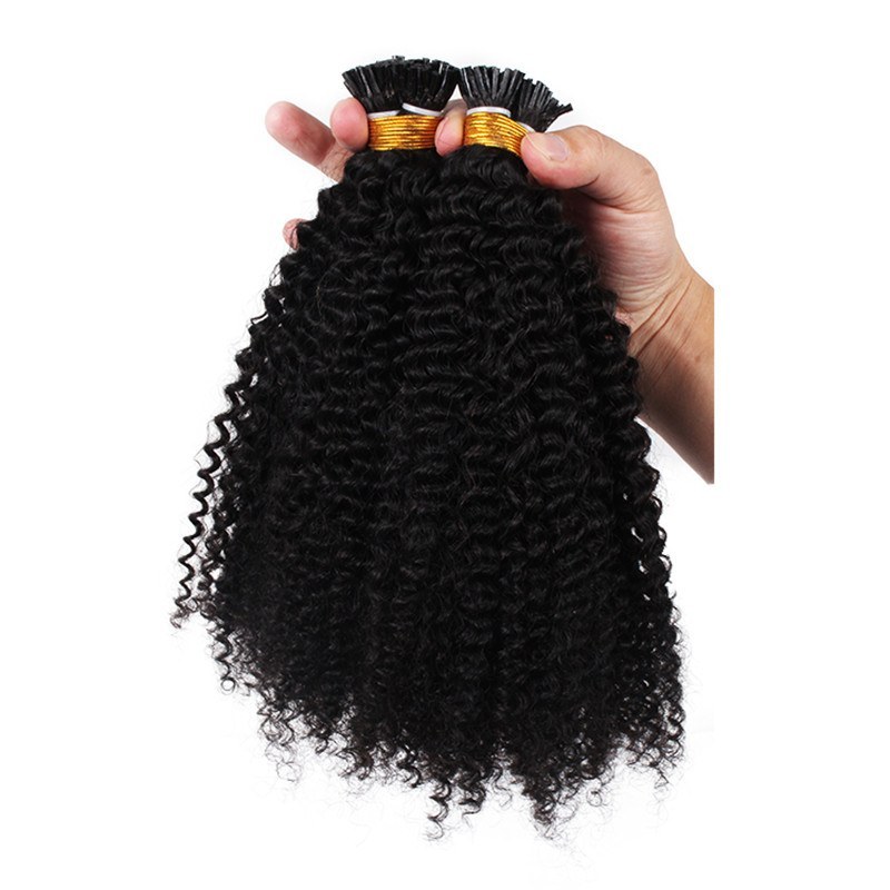 1 Gram I Tip Remy Hair  Micro Link I Tip Water Kinky Curly Human Hair Extensions