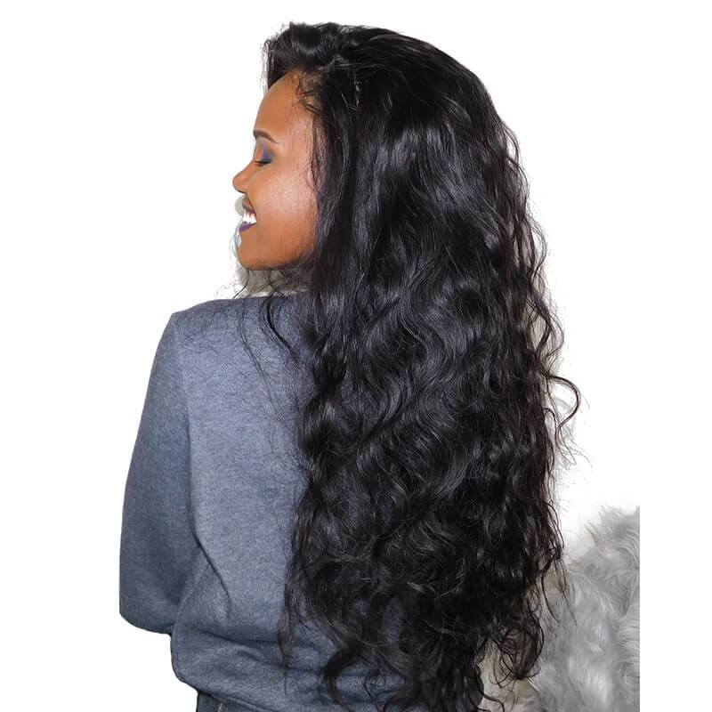 300% Density Malaysian Hair Body wave  human Hair Wigs Glueless Lace Front Wigs