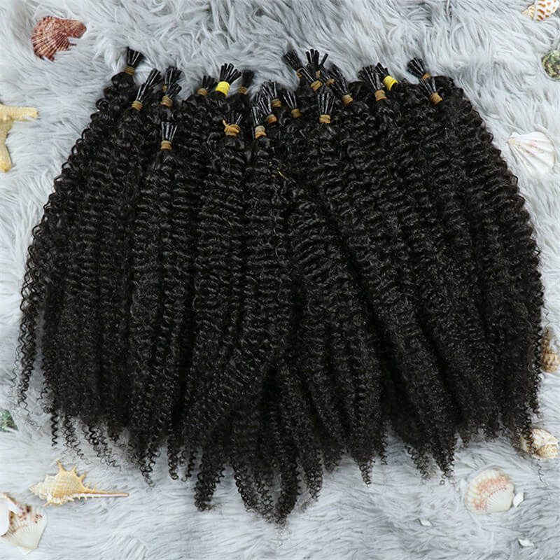 Wholesale Price Remy Cuticle Aligned Raw Indian Kinky Microlink Beads Hair Extensions