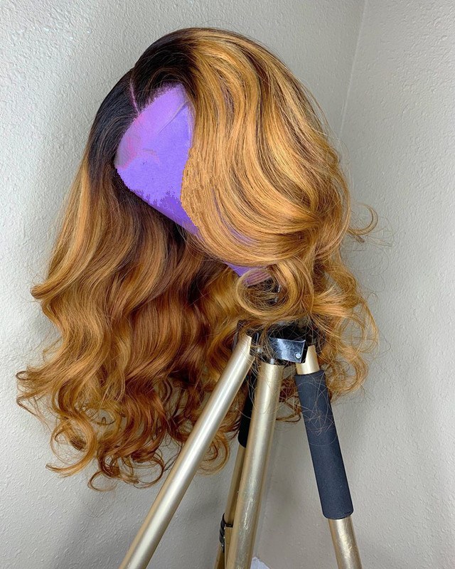 Human Virgin Hair Pre Plucked Lace Front Wig