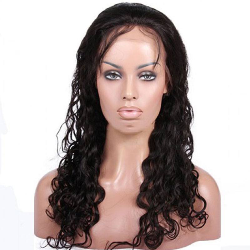 Long Loose Curly Glueless Full Lace Wigs Indian Remy Hair 130 Density Soft Curls for Long Hair