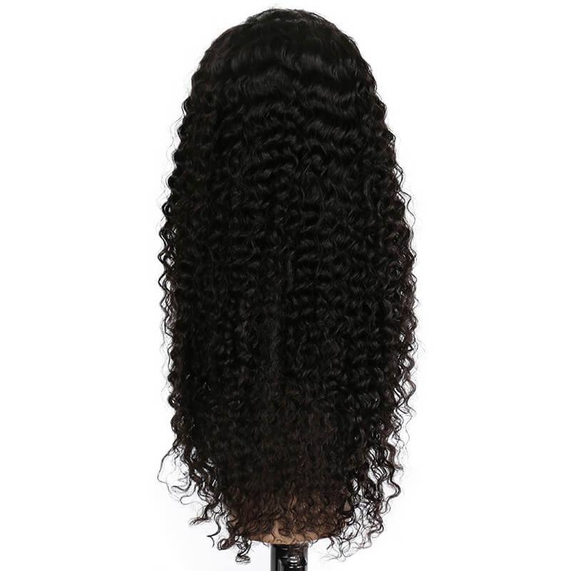 300% High Density Wigs for Black Women Deep Curly Brazilian  Human Hair Wigs with Baby Natural Hair Line
