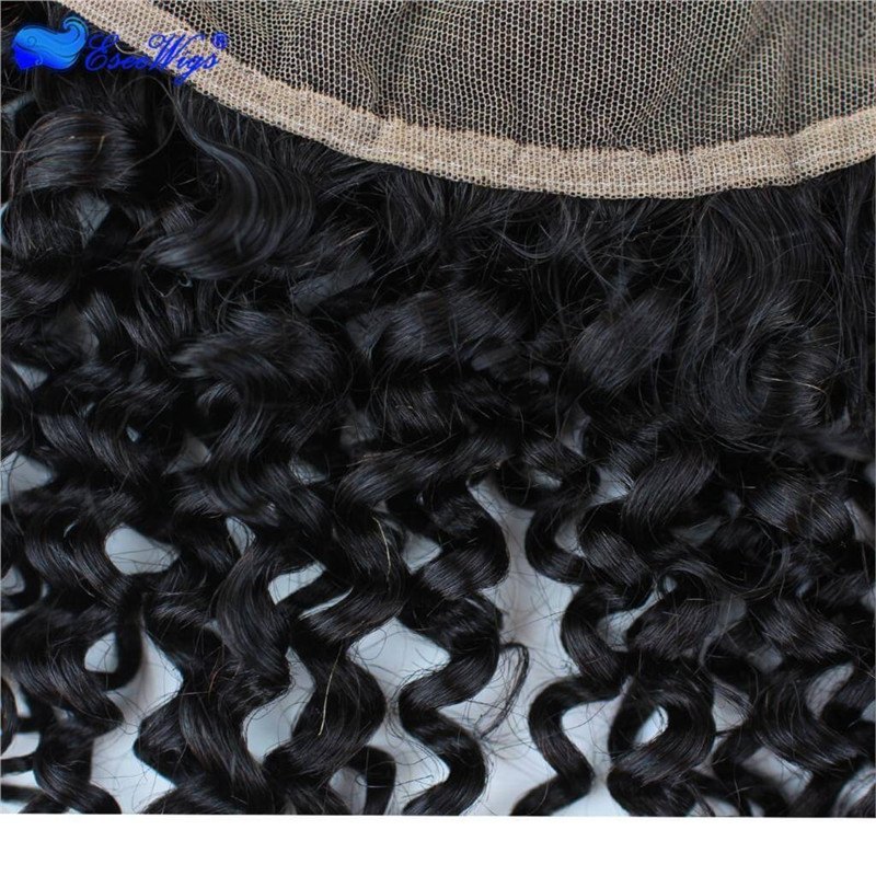 12A Mongolian Kinky Curly Hair With Frontal Closure 3 Bundles With Frontal 13X6 Ear To Ear Lace Frontal Closure With Bundles