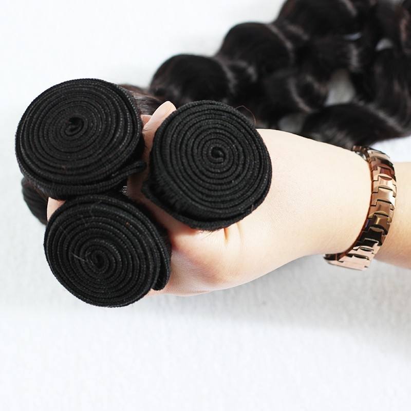 Loose Wave Brazilian Virgin Hair 3 Pcs Brazilian Hair Weave Bundles 8A Hair Products Curly Human Hair Extensions