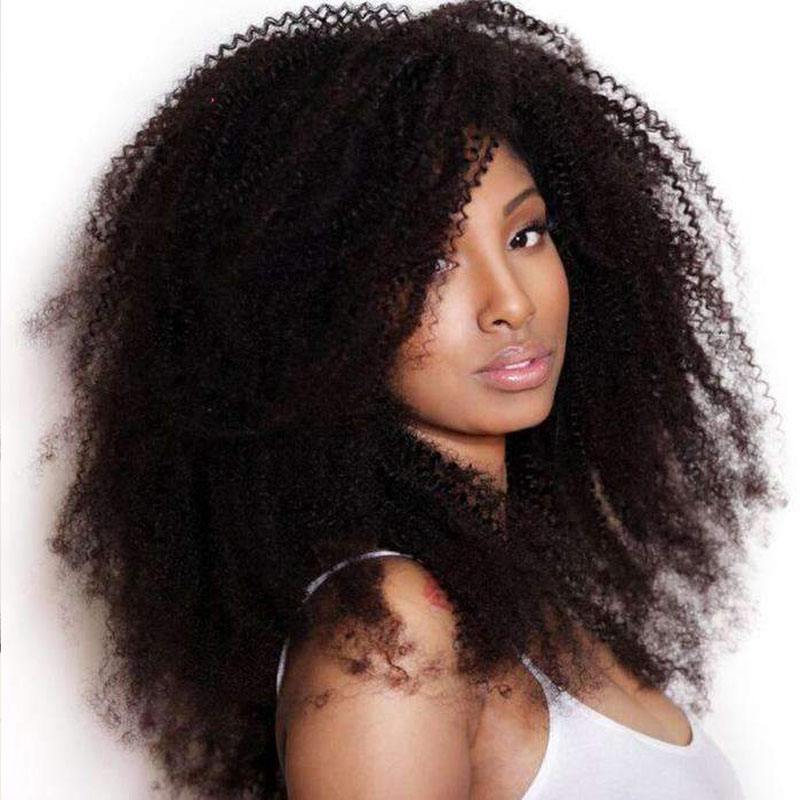 Sale 4B4C Kinky Curly Weave Natural Color 100% Unprocessed Mongolian Virgin Afro Kinky Curly Hair Extension For Black Women