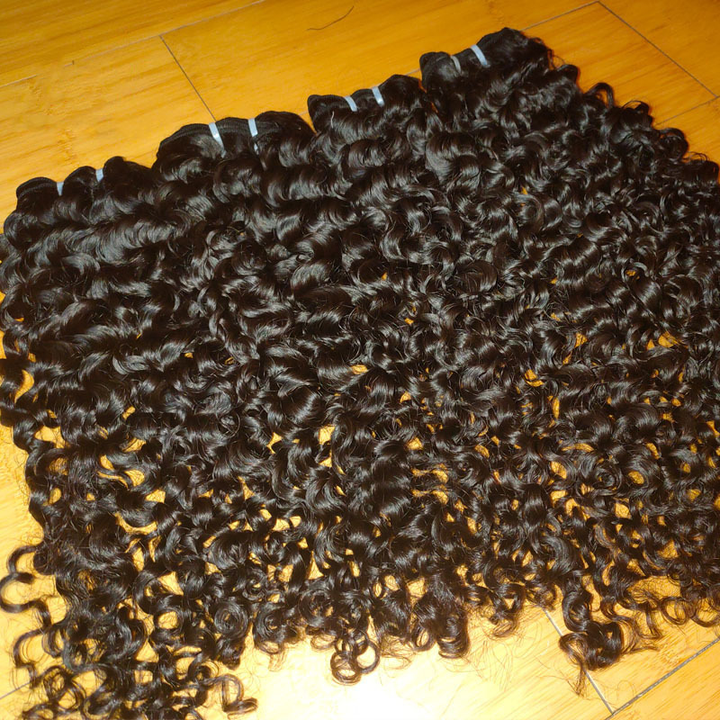 Unprocessed Raw Cambodian Curly Hair , Garde 12A Quality 80 Percent Cambodian Virgin Human Hair Deep Curly Can Be Dyed