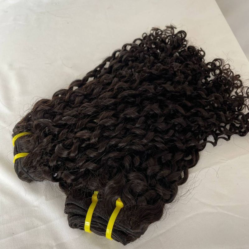 New Arrival Virgin Pixi Curl Burmese Hair 100% Human Hair Raw Pixie Curl  Vendors Human Hair Extensions 2# Dark Brown
