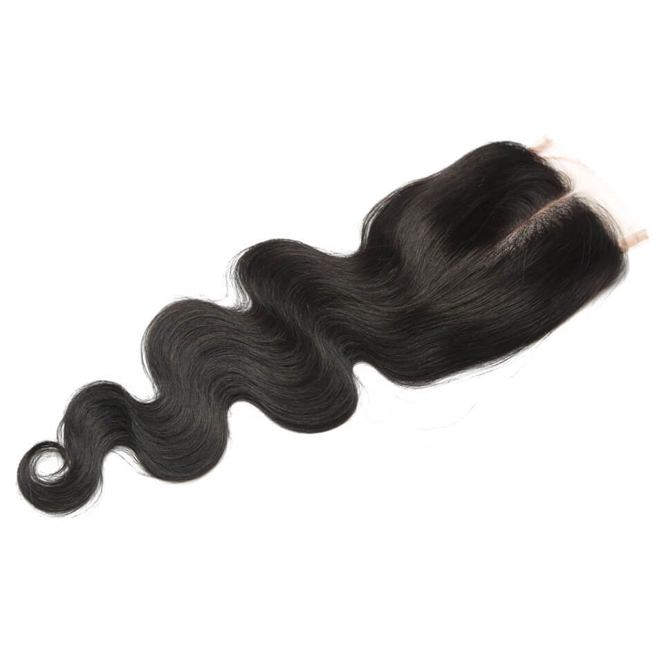 7A Unprocessed Brazilian virgin hair Hair Bundles with Closure Human Virgin hair body Wave one lace closure with 3 hair bundles