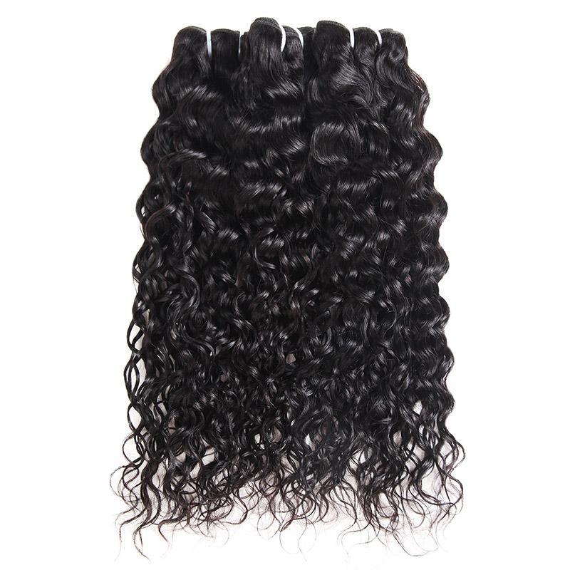 Eseewigs Hair Brazilian Water Wave 3 Bundles Virgin Human Hair