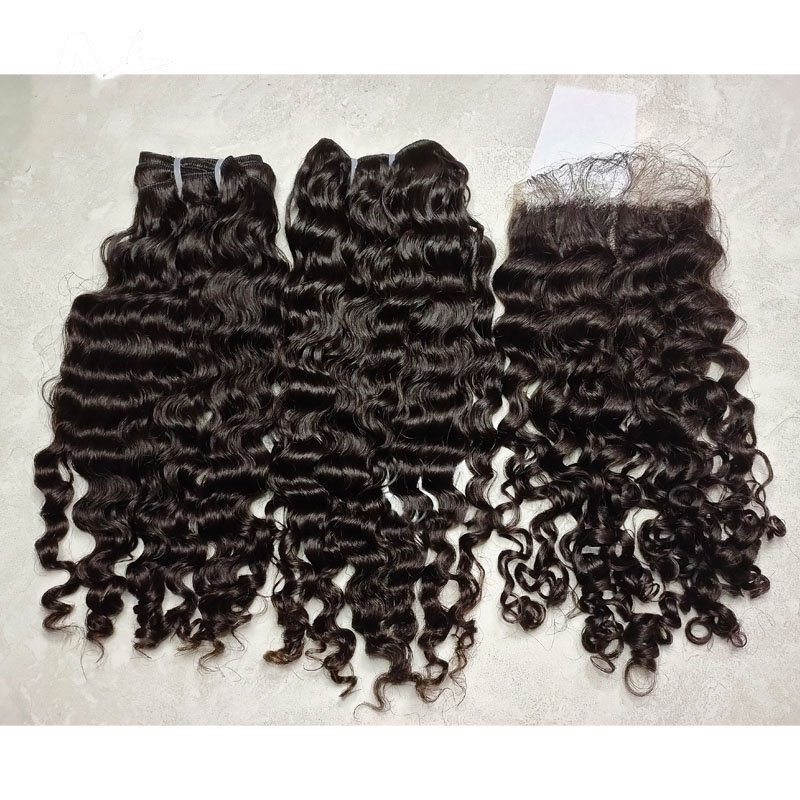 Burmese Curly Hair Vendor Wholesale Raw Unprocessed Burmese Deep Curly Weave Bundle 8"-30" Natural Color Grade 12A