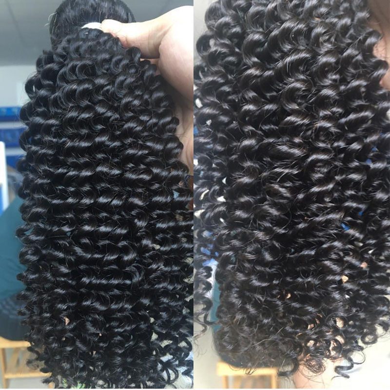 Wholesale Virgin Hair Vendors 3B3C Kinky Curly Hair Weave Bundles High Quality 12A Virgin Cuticle Aligned Human Hair Can Be Dyed