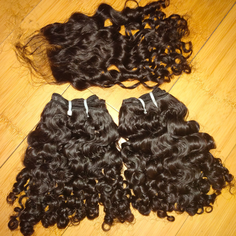 Cambodian Loose Deep Wave Curly 100% Unprocessed Cuticle Alinged Virgin Cambodian Human Hair Weave Bundles