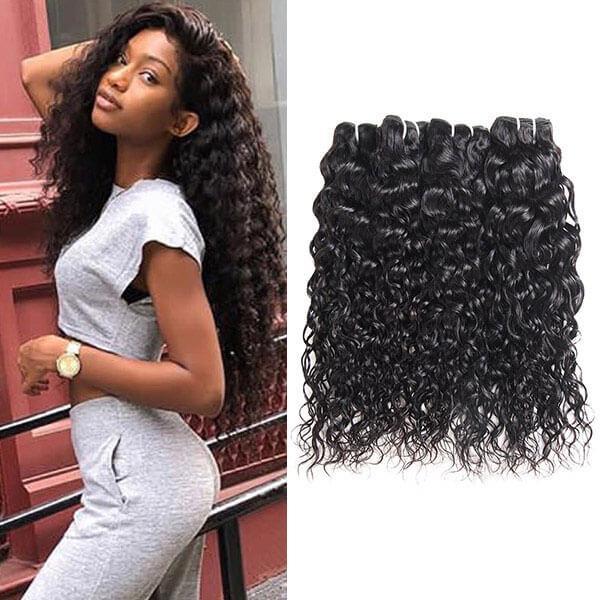 Eseewigs Brazilian Water Wave 4 Bundles Human Hair Extensions