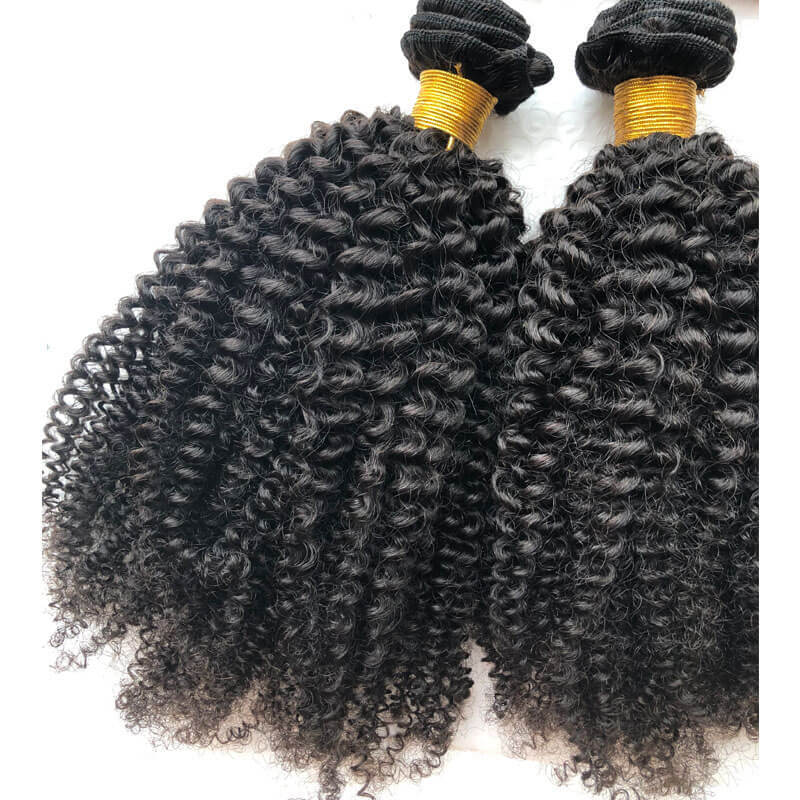 Mongolian Machine Double Weft No Any Chemical Processed 100% Remy Virgin No Tangle No Shed Hair Weave Kinky Curly Hair