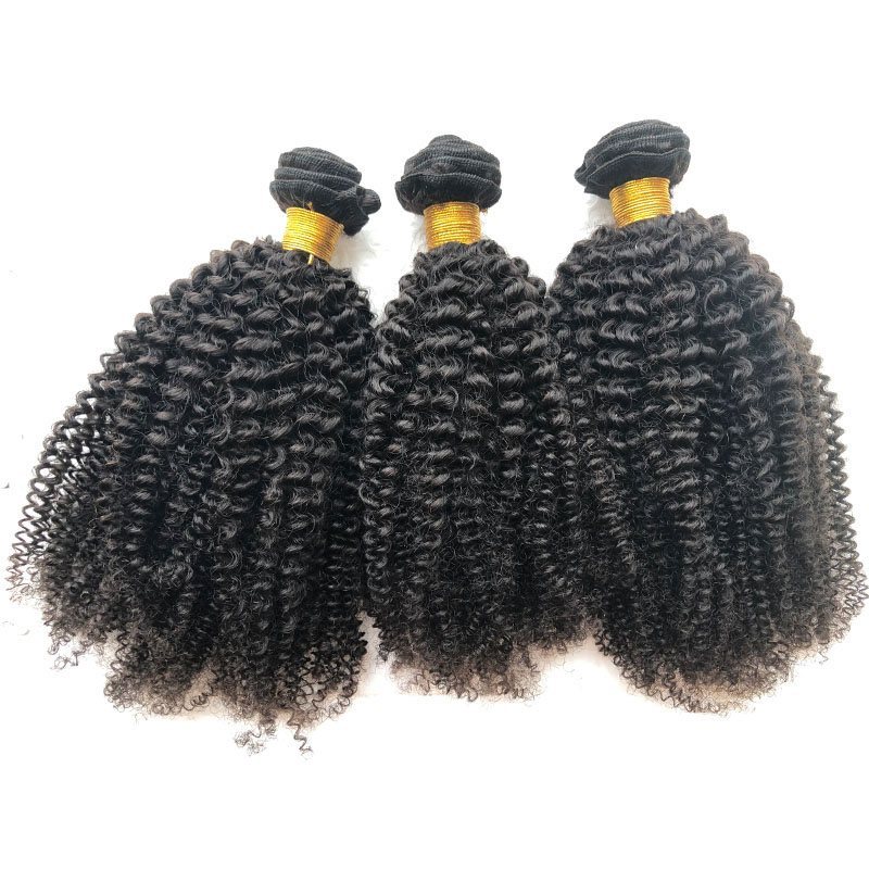 Wholesale Mongolian Afro Kinky Curly Hair Extensions 100% Unprocessed Human Virgin Mongolian Kinky Curly Hair No Tangle No Shed