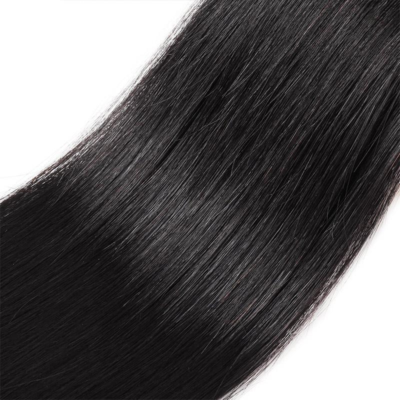 Eseewigs Peruvian 4 Bundles Straight Human Hair Extensions