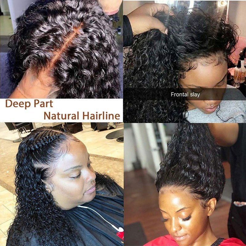 Wet And Wavy Wigs Human Hair For Black Women Water Wave Lace Front Human Hair Wigs With Baby Hair Glueless