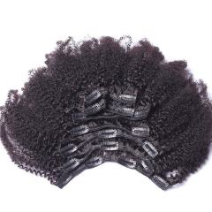 Kinky Curly Human Hair Clip-In Extensions