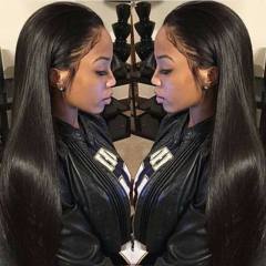 Straight 360 Lace Human Hair Wig, Pre-Plucked, Baby Hair