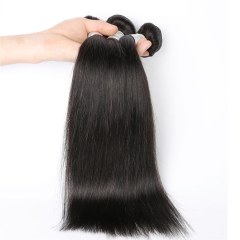 Natural Color Straight Human Hair Bundles, 3 Bundles