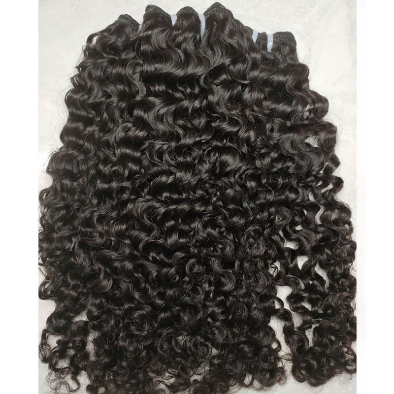 Cambodian Natural Color Curly Human Hair Bundles