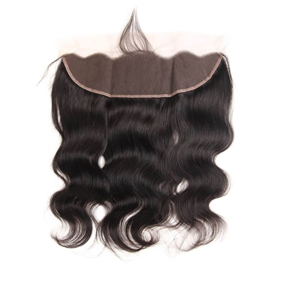 Body Wave Human Hair Bundles with 13x4 Lace Frontal, 3 Bundles