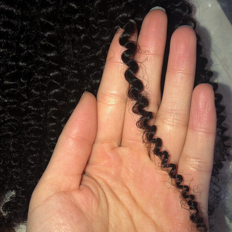 Natural Color Afro Kinky Curly Extensions