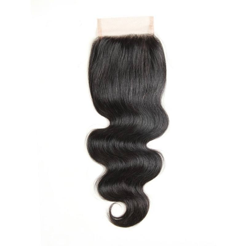 Body Wave Human Hair Bundles with Lace Closure