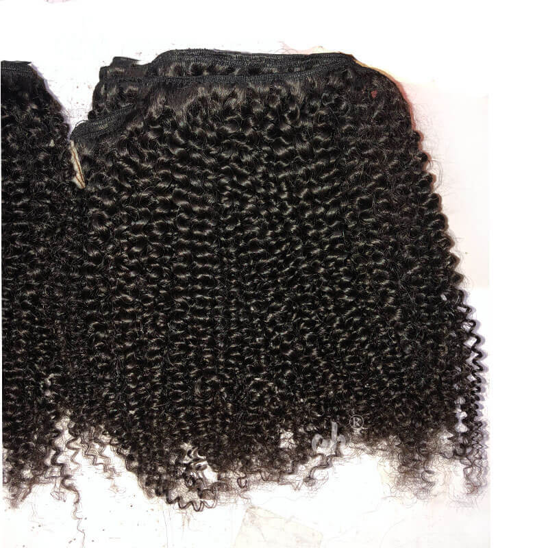 Mongolian Kinky Curly Human Hair Bundles, 8-40 Inch