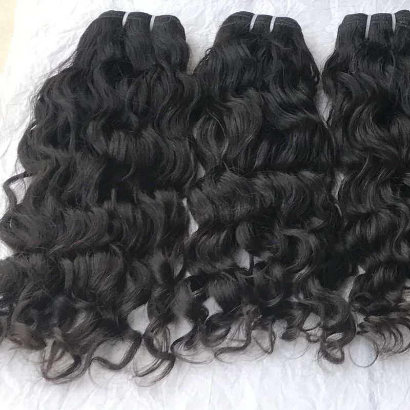 Natural Color Water Wave Bundles with Lace Closure
