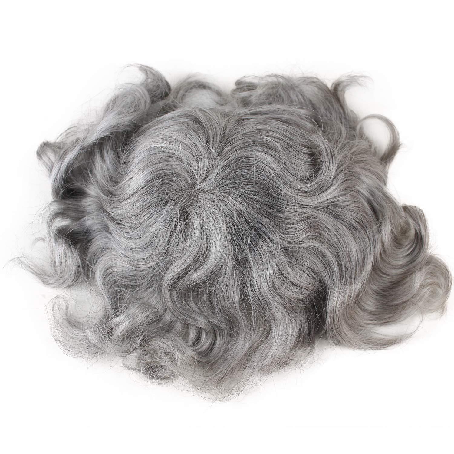#4 Medium Brown Color 8X10inch Toupee For Women Best Swiss Lace With Soft Skin 100% Human Hair Soft Skin Hair Replacement For Men