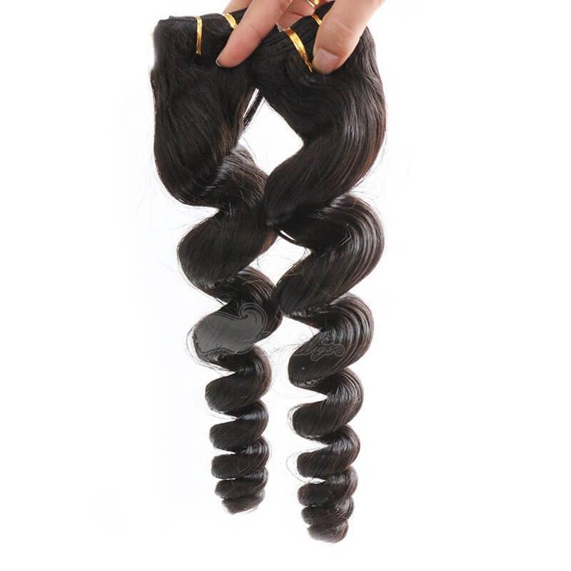 Loose Wave Bundles with 13x4 Lace Frontal, 3 Bundles
