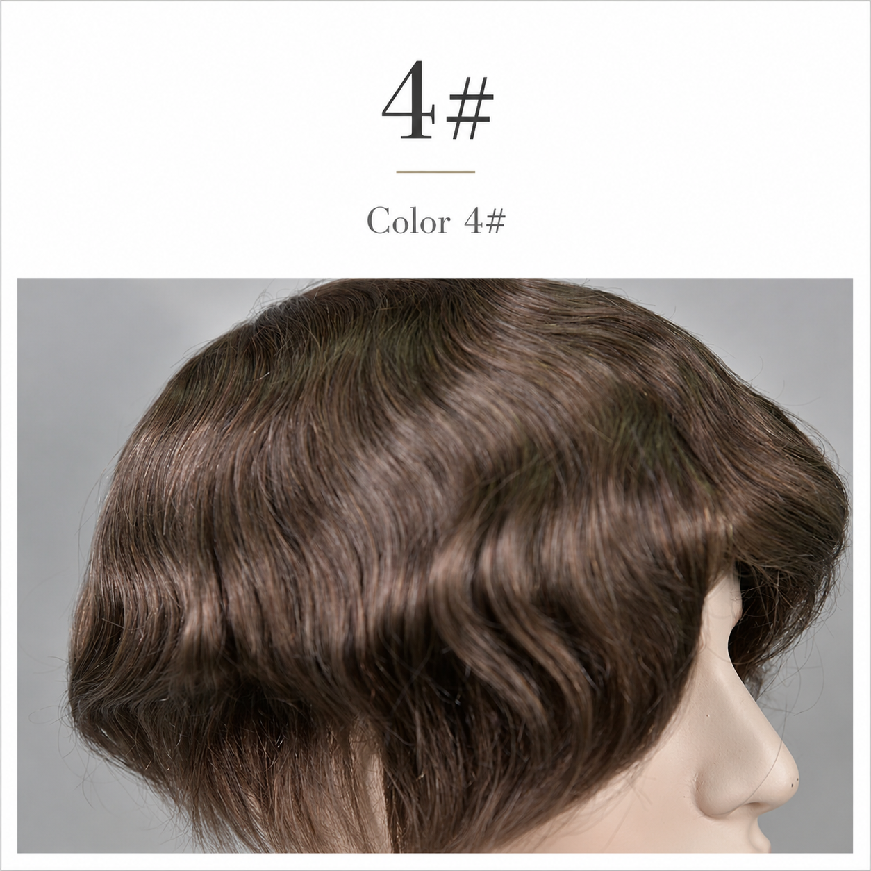 Full  French LaceToupee for Men Hair Replacement System Real European Human Hair 130% Density 10x8‘’