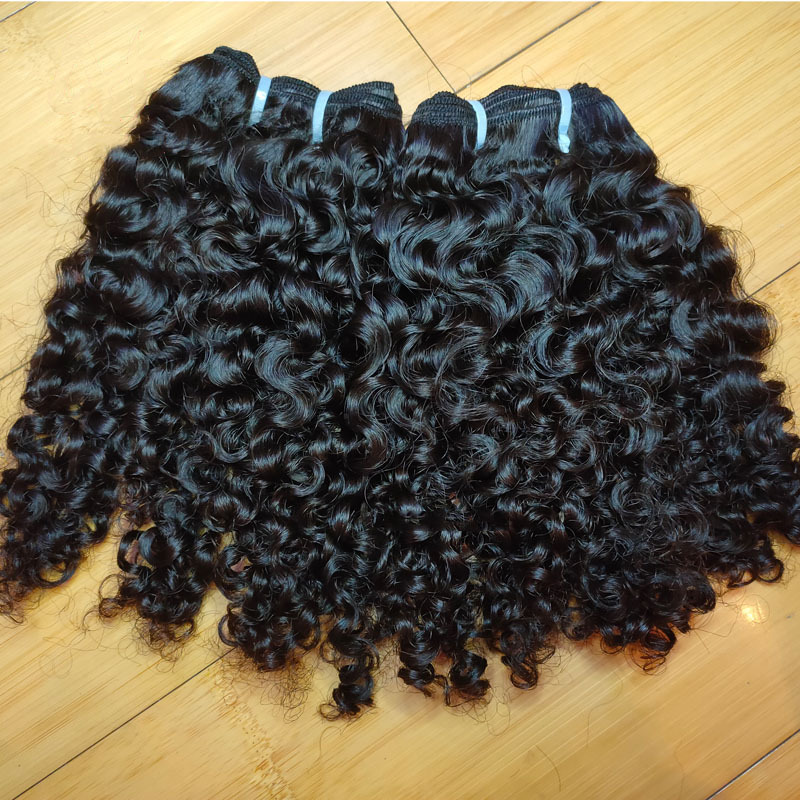Cambodian Curly Hair, Cambodian Soft Kinky Curly Human Hair Bundles Extensions 8-30 Inch