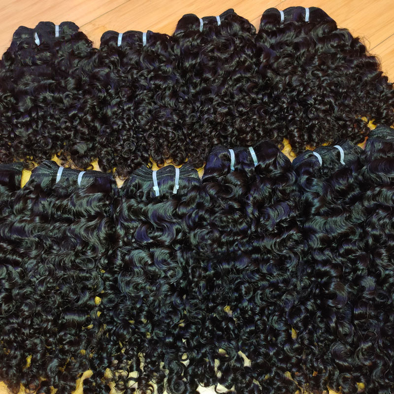 Cambodian Curly Hair, Cambodian Soft Kinky Curly Human Hair Bundles Extensions 8-30 Inch