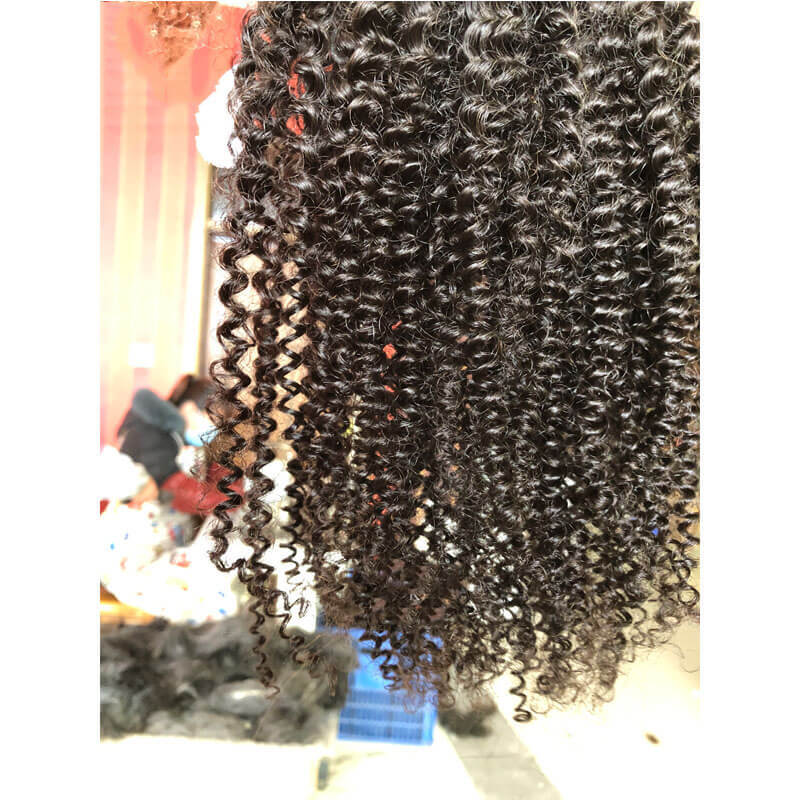 Mongolian Kinky Curly Human Hair Bundles, 8-40 Inch