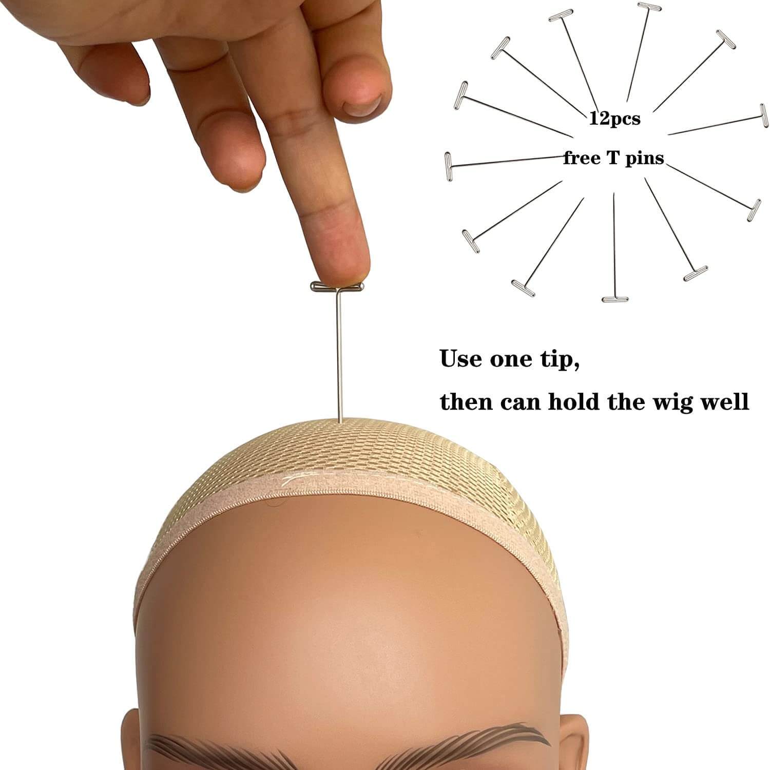 Vennsian Realistic Female PVC Mannequin Head With Make Up Face and Shoulders Display Manikin Head Bust for Wigs,Makeup,Hats,Sunglasses Beauty Accessor
