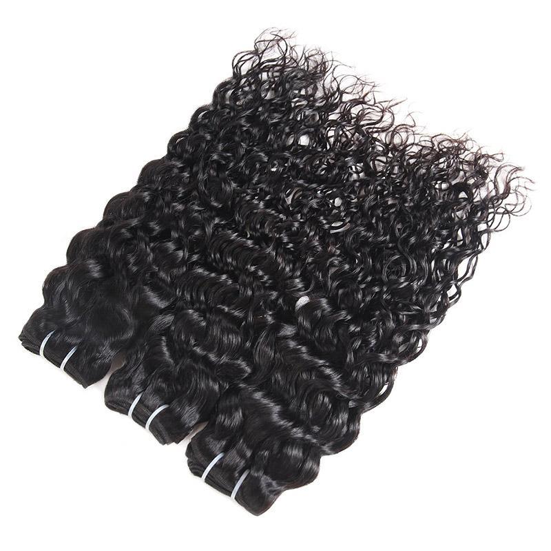 Malaysian Water Wave Human Hair Bundles, 4 Bundles