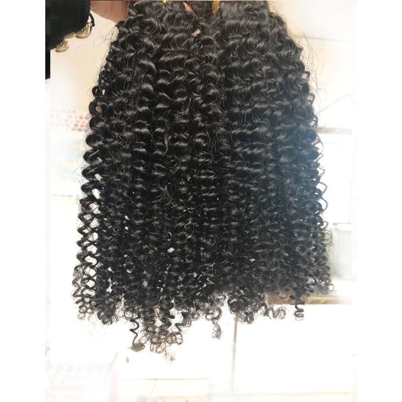 Wholesale Virgin Hair Vendors 3B3C Kinky Curly Hair Weave Bundles High Quality 12A Virgin Cuticle Aligned Human Hair Can Be Dyed